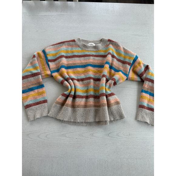 bohme Sweaters - Bohme Multicolor Striped Crew Neck Sweater